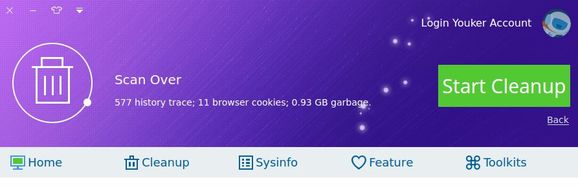 youker assistant start clean