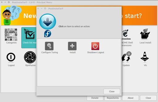 postinstallerf check list mode ubuntu or fedora