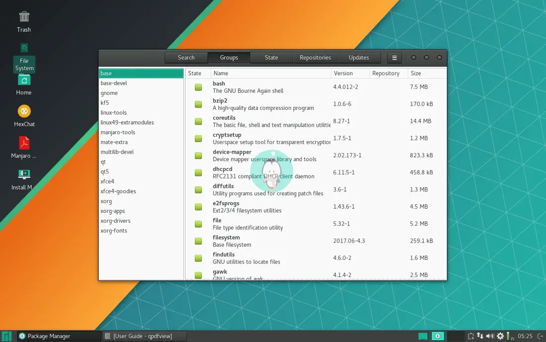 Manjaro Linux packages