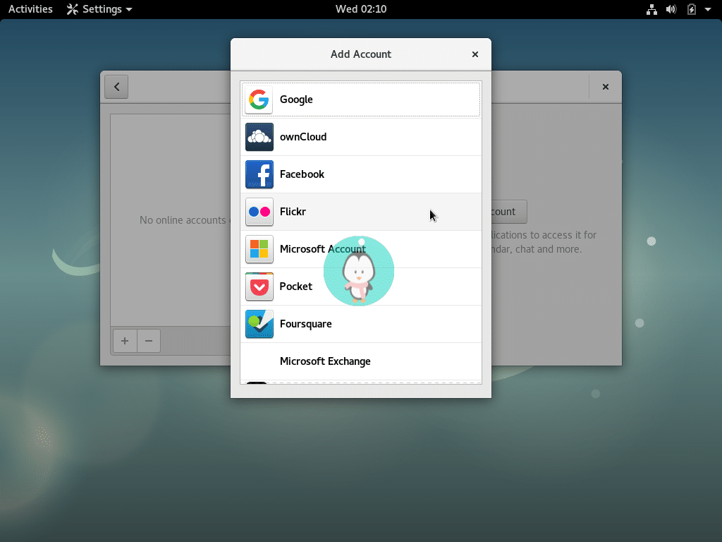 debian online accounts