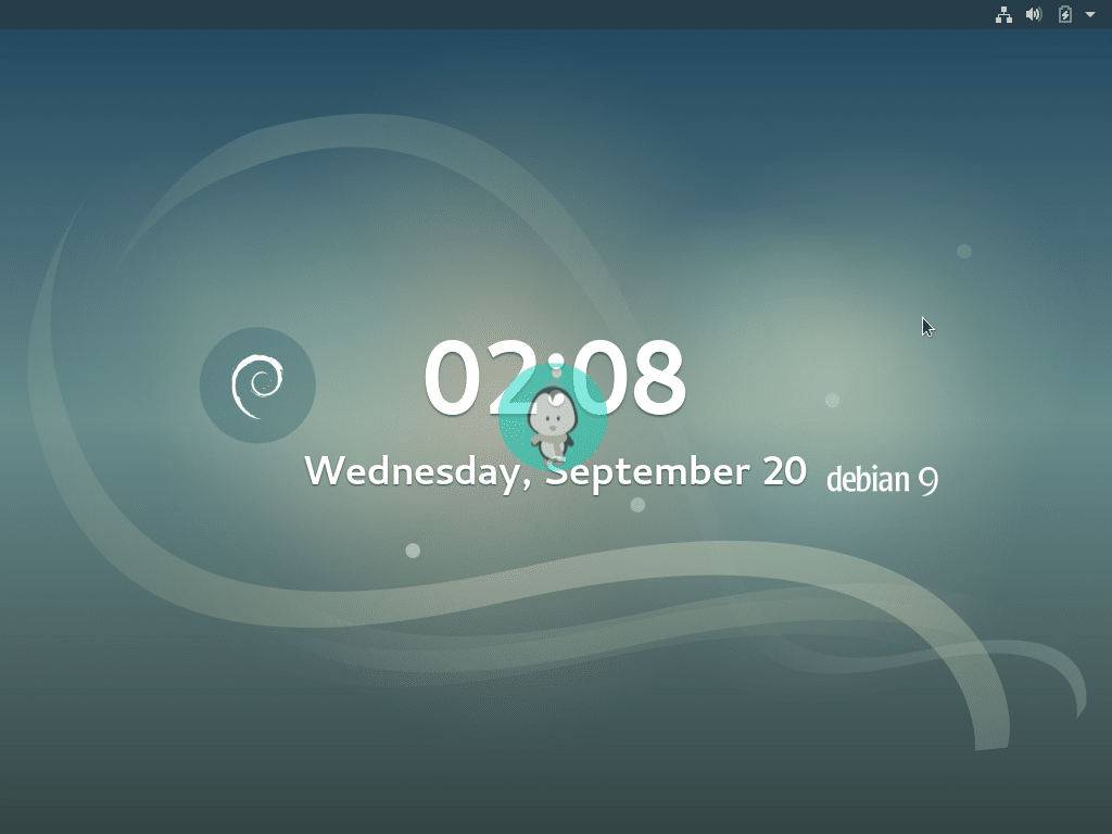 debian standby screen