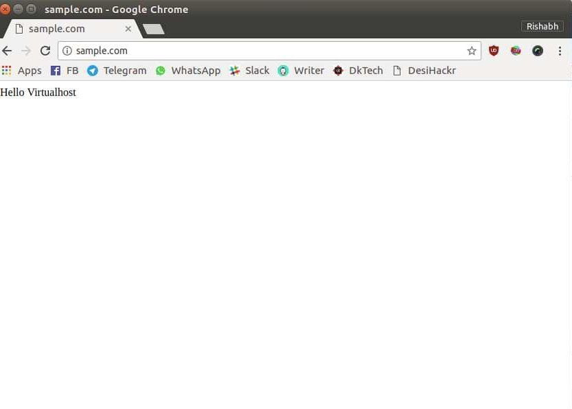 multiple sites on ubuntu localhost with apache