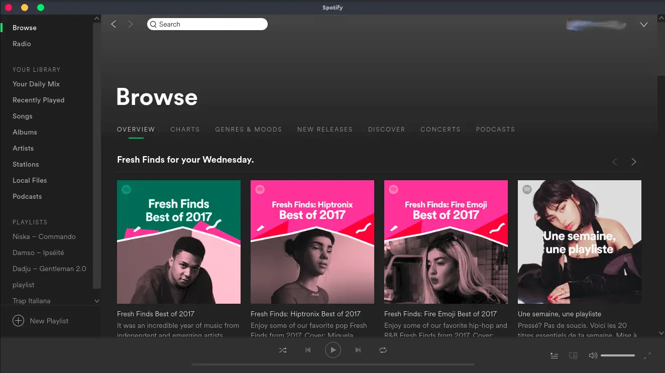 spotify online music player