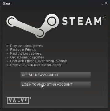 Create steam account in Ubuntu/Linux Mint