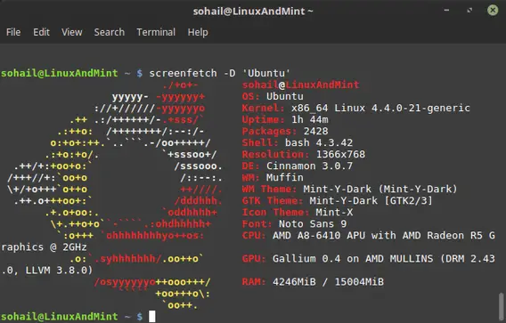 Show Off Your Linux Desktop with Screenfetch