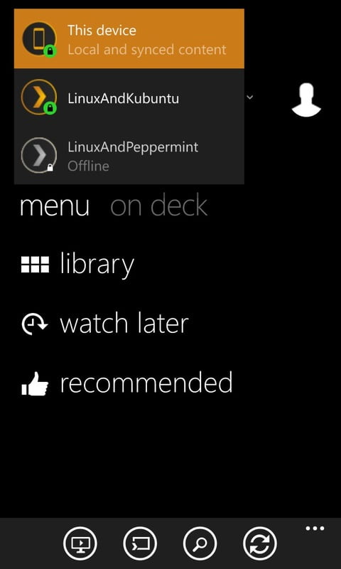 Sync media from Linux to Windows phone using Plex