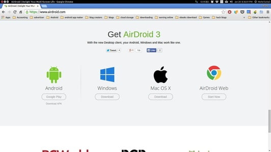 airdroid web transfer file between android phone and computer wifi