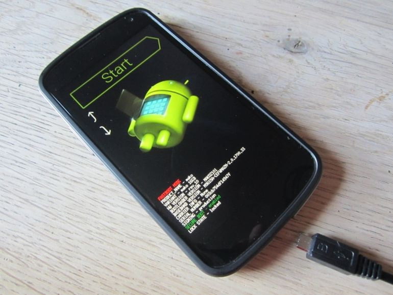 android fastboot menu