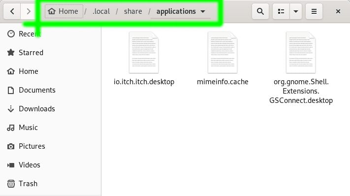 custom app file gnome