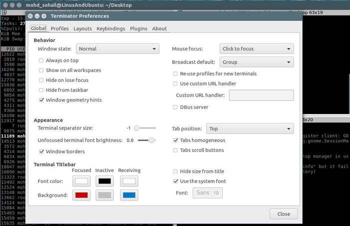 customise terminator look 