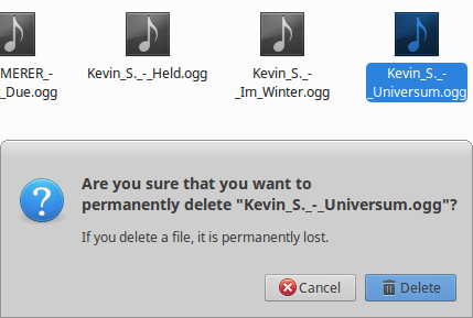delete a file in linux