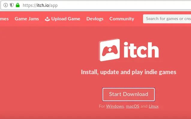 download itch gaming platform website