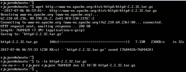 downloading files using wget