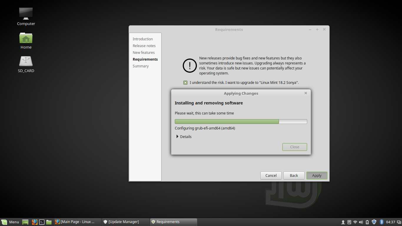 easily upgrade linux mint