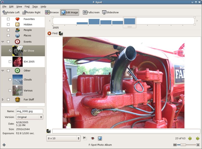 f-spot photo editor for linux