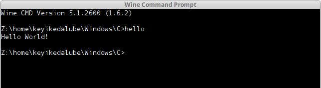 how to run openwatcom hello project