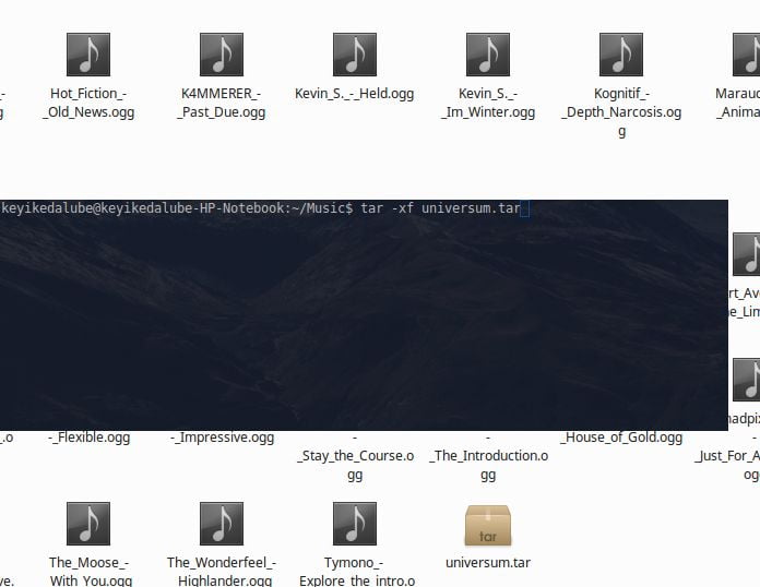 how to untar file in linux