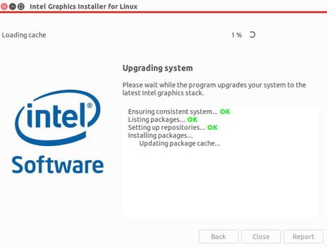 intel graphics installer upgrading grahpics