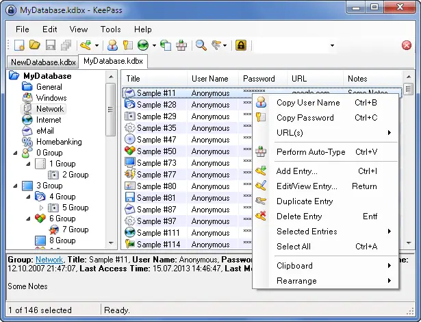 keepass password manager for linux