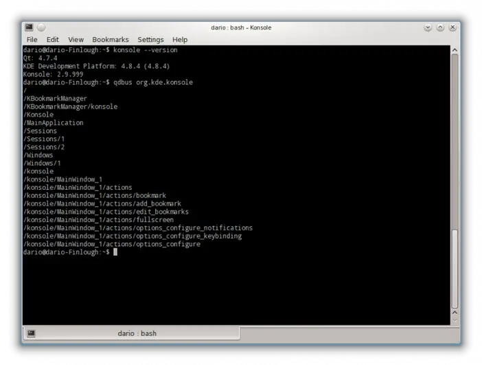 konsole linux terminal