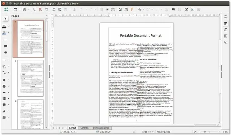 libreoffice draw linux pdf editor
