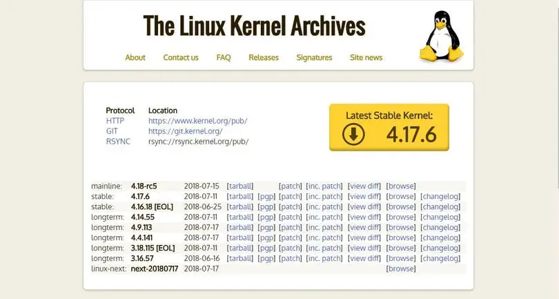 linux kernel archive