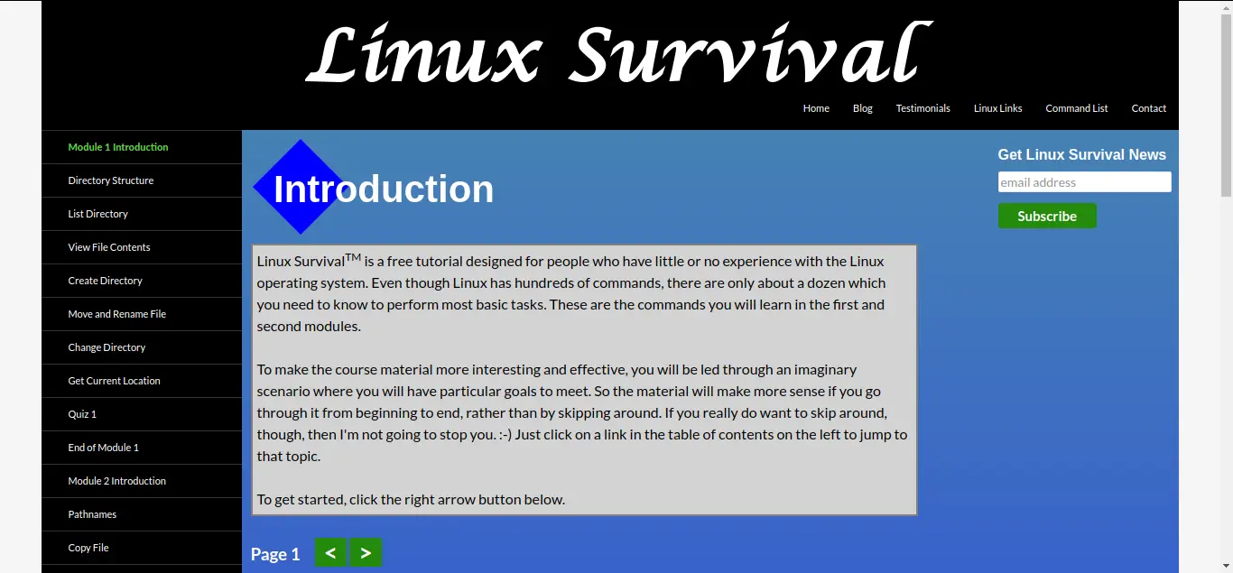 linux survival