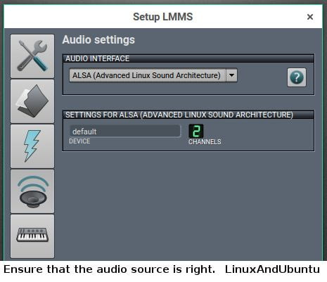 lmms graphical interface