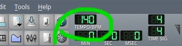 lmms tempo