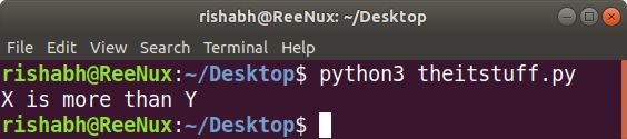 run python script in terminal