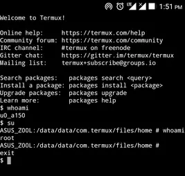 running termux in android