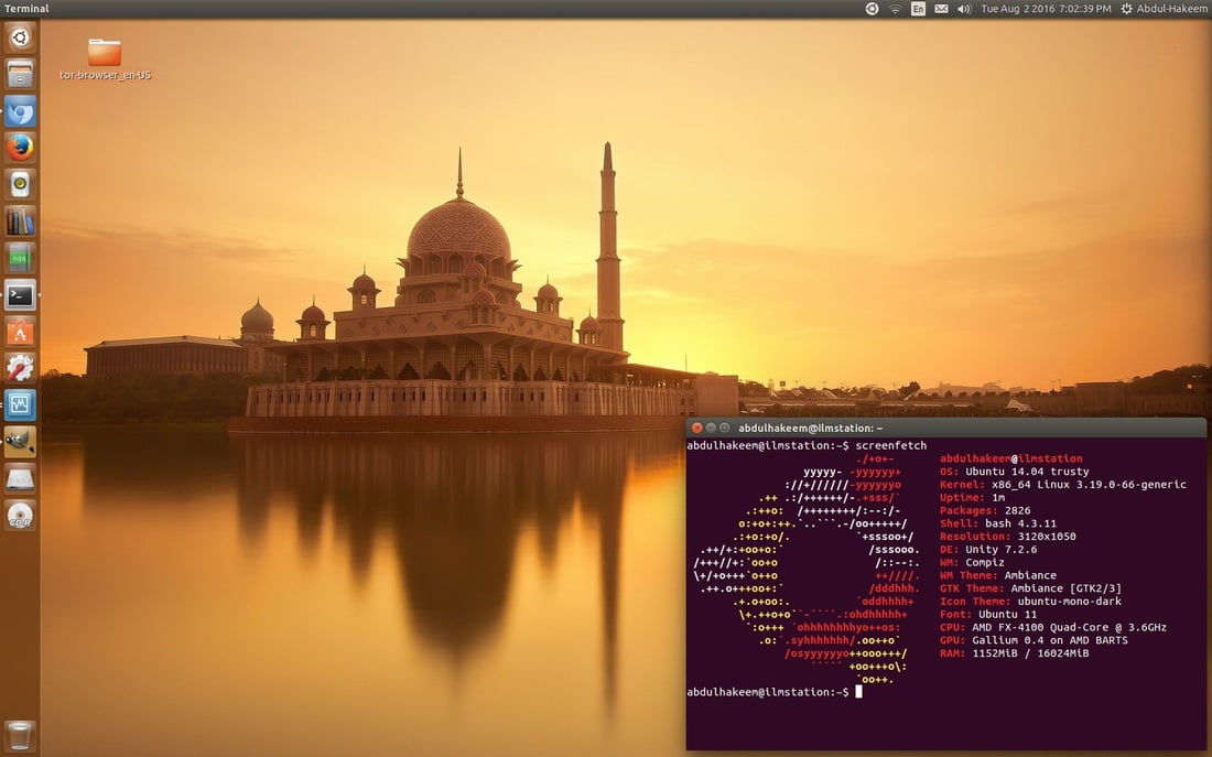 screenfetch linux on ubuntu