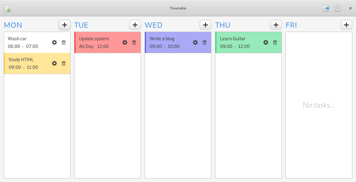 timetable app schedule