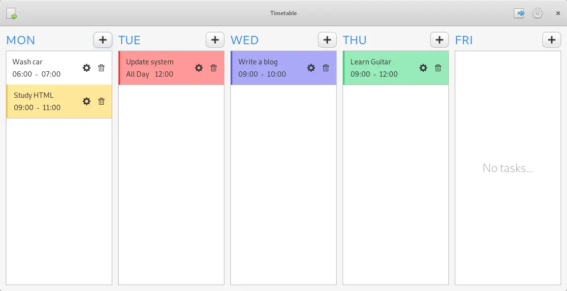 timetable app schedule