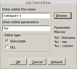 use notepad++ executable file