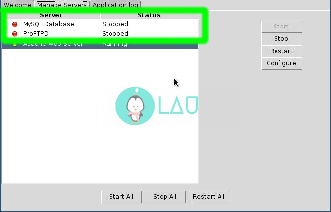 xampp control panel on linux