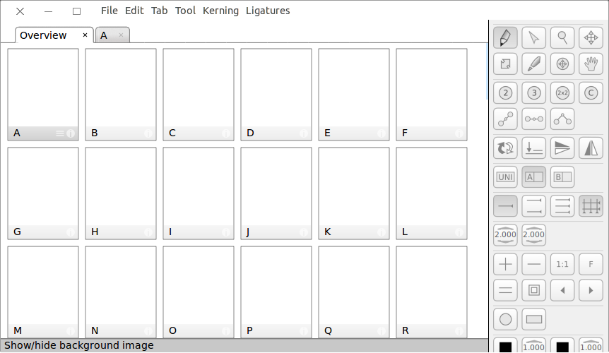 Create Fonts With BirdFont