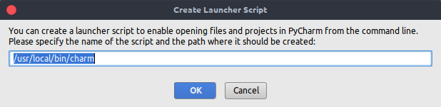 Creating a Launcher Script fot the terminal