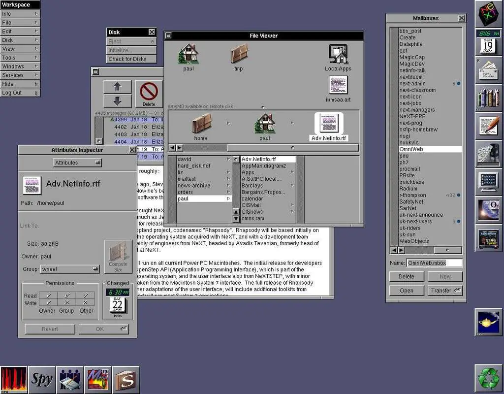 NeXTSTEP desktop operating system