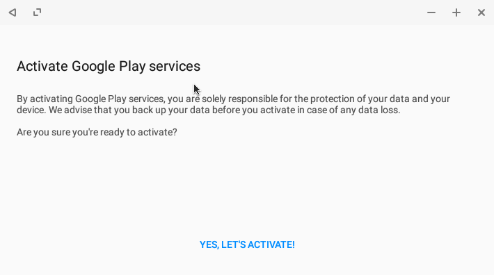 activate google play services on remix os for pc