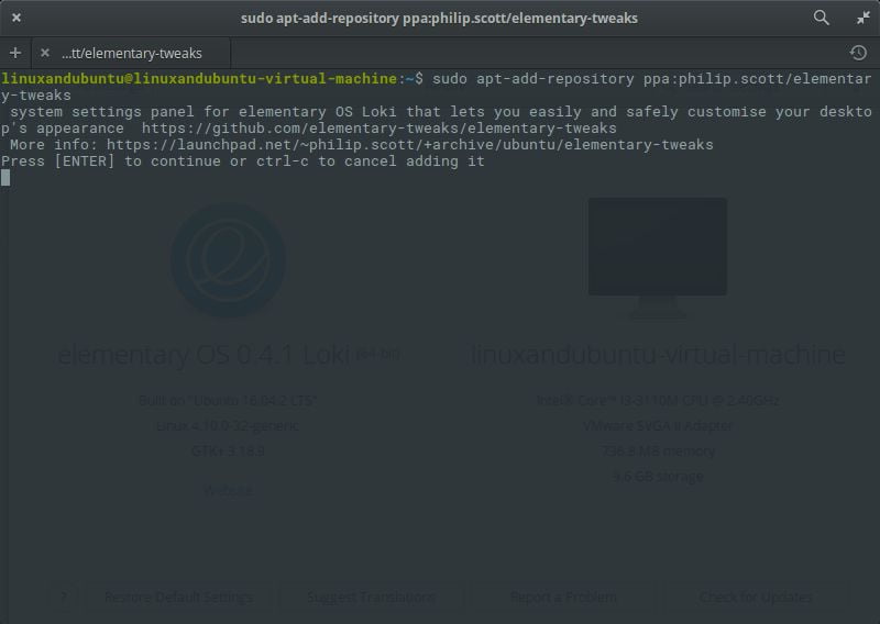 add themes repository in elementary os