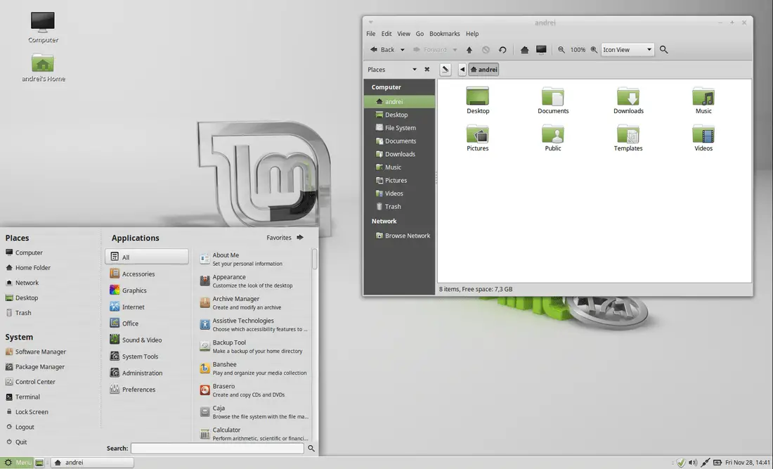 changes in linux mint 17.1 mate 