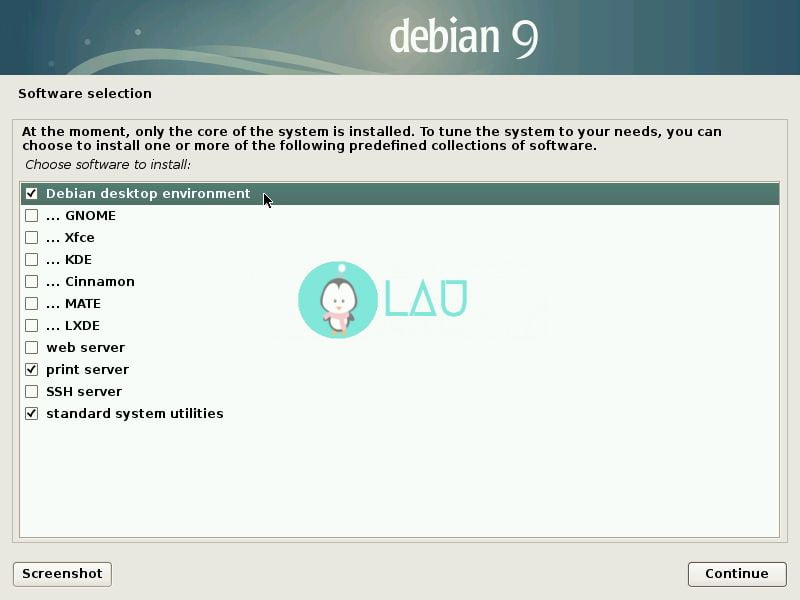 debian 9 desktop environment