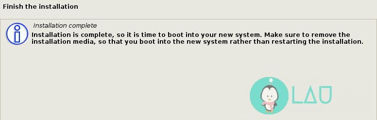 debian 9 installation complete