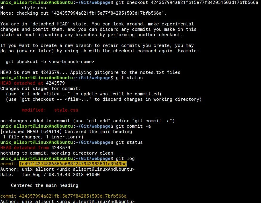 detached head solution 3 - cherry pick 1