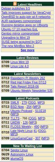 distrowatch latest distros headlines podcast