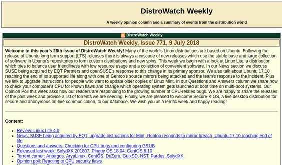 distrowatch weekly