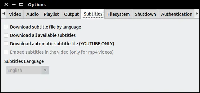 downloader subtitle settings