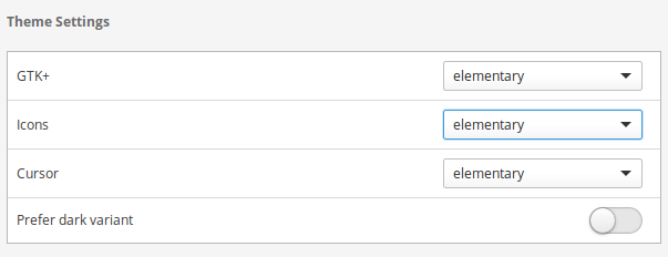 elementary gtk theme