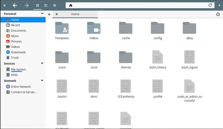 elementary os file manager